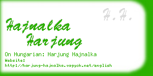 hajnalka harjung business card